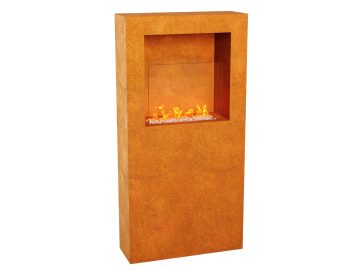 Bio Cheminee Acier Corten Trio Az1 - cortena.fr