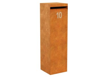 Boîte Aux Lettres Metal Buzon 2 Corten B - cortena.fr