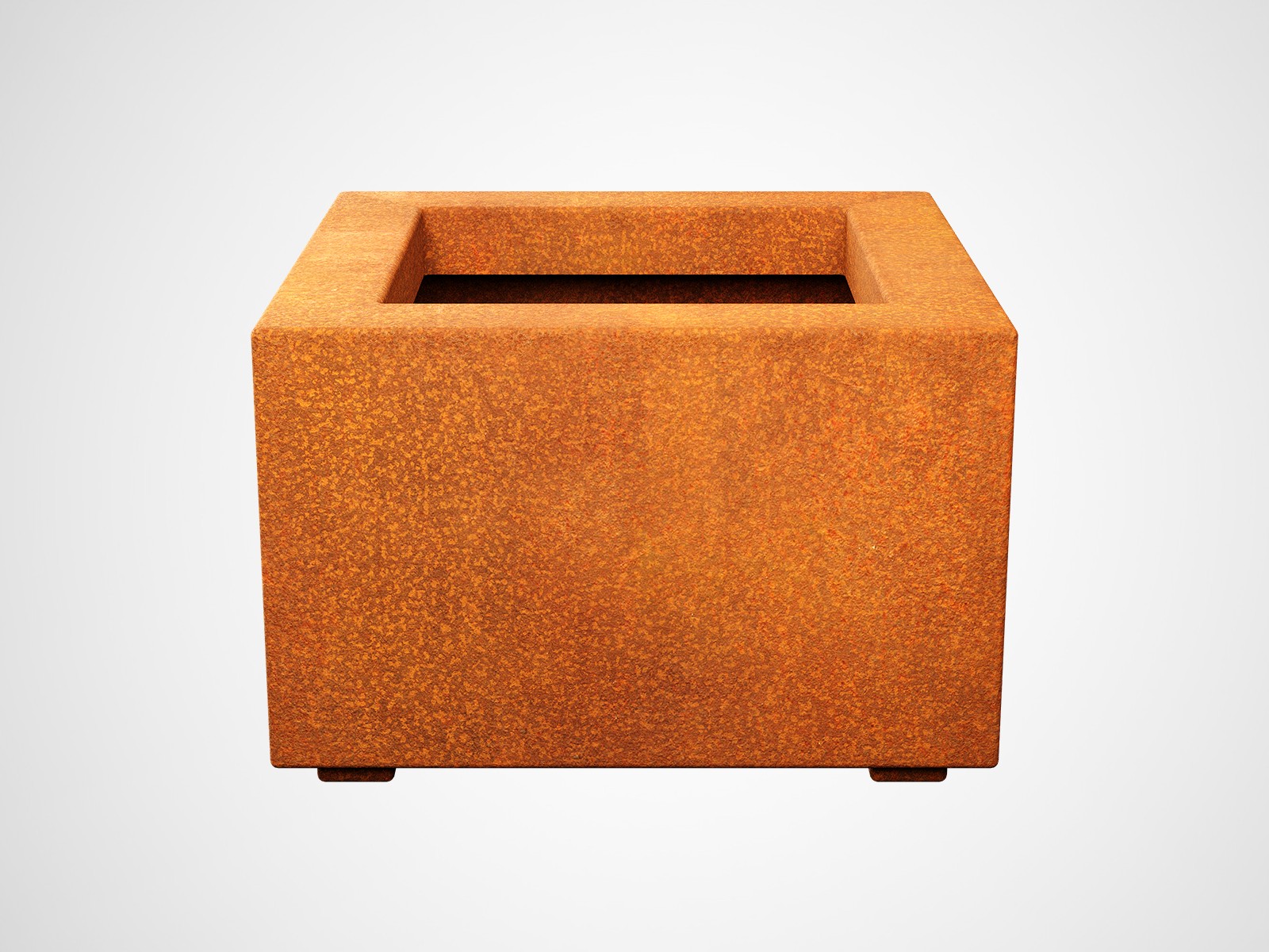 Corten Metal Garden Pot Bajo1 B - cortena.fr