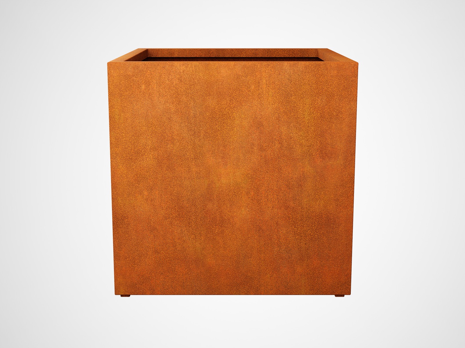 Corten Metal Garden Pot Cubo5 B - cortena.fr