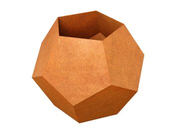 Designer Pot Corten Bola1 - cortena.fr