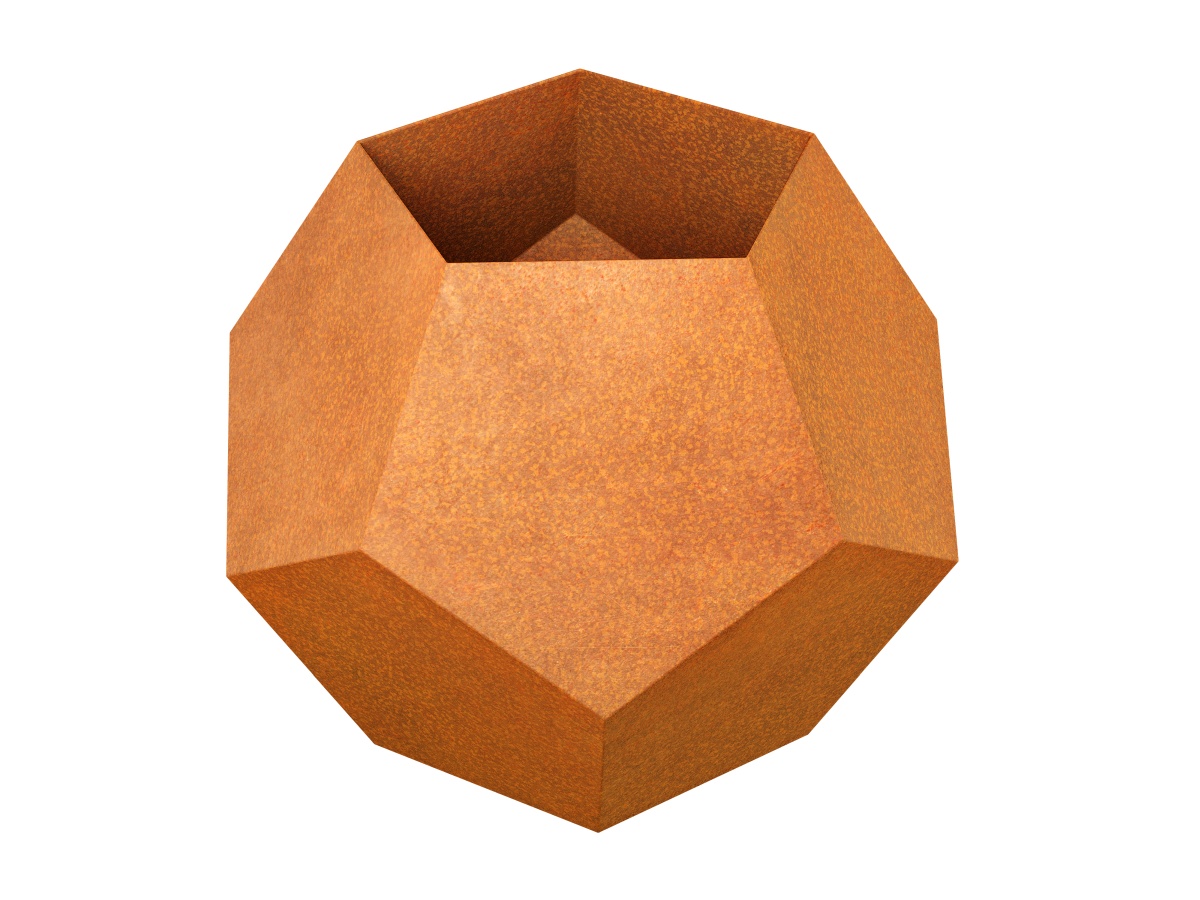 Designer Pot Corten Bola2 - cortena.fr