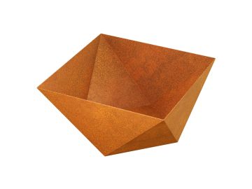 Designer Pot Corten Cubeta1 - cortena.fr