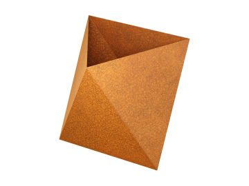 Designer Pot Corten Triangulo1 - cortena.fr