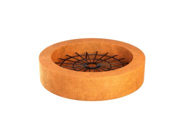 Jardin Cheminee Cercle Acier Corten Sombrerro4 1 - cortena.fr