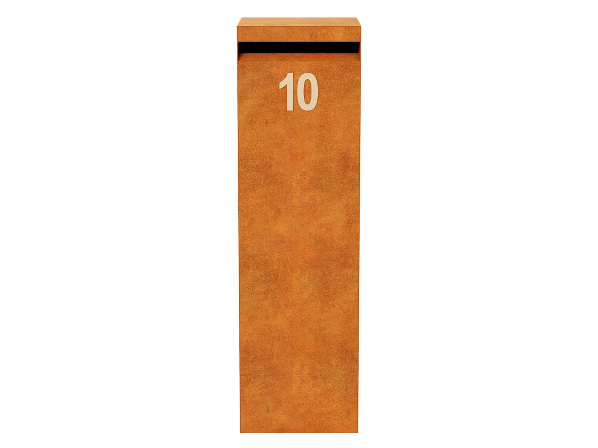 Letterbox Metal Buzon 2 Corten C - cortena.fr