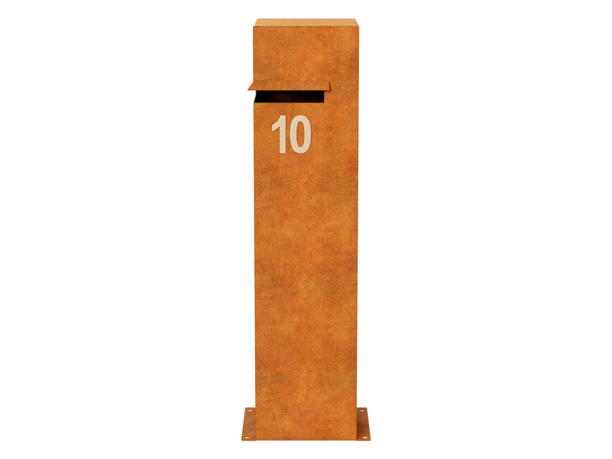 Letterbox Metal Buzon 3 Corten C - cortena.fr