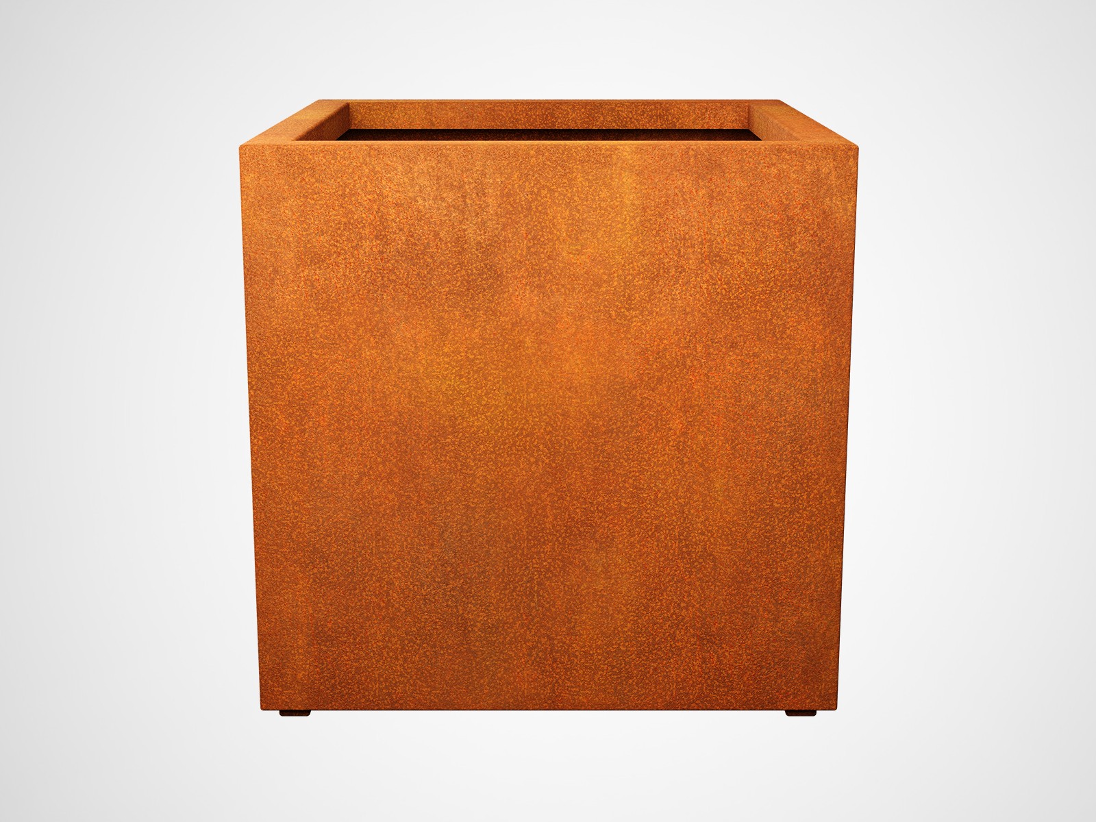 Plante Pot Corten Metal Jardin Cubo4 B - cortena.fr