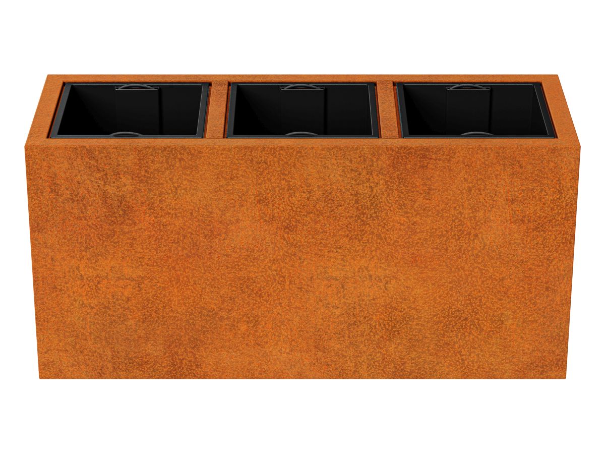 Pot Avec Insert Depo 10 Corten B - cortena.fr