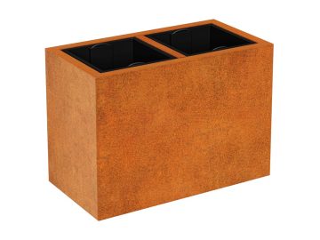 Pot Avec Insert Depo 6 Corten A - cortena.fr