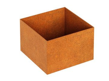 Pot De Fleur En Metal Sans Bordure Rapido B1a Corten - cortena.fr