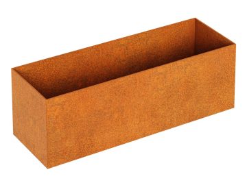 Pot De Fleur En Metal Sans Bordure Rapido L1a Corten - cortena.fr