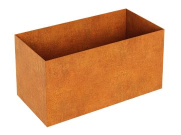 Pot De Fleur En Metal Sans Bordure Rapido L6a Corten - cortena.fr