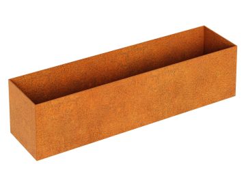 Pot De Fleurs En Metal Sans Bordure Rapido L2a Corten - cortena.fr