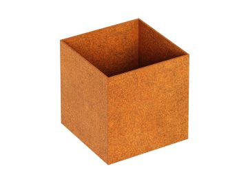 Pot En Metal Sans Bordure Rapido C1a Corten - cortena.fr