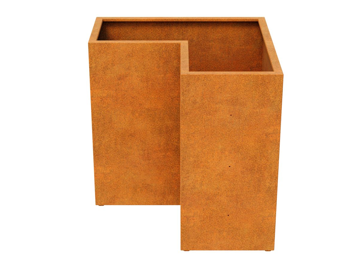 Systeme Pot Valla Cloture Metal 2 Corten B - cortena.fr