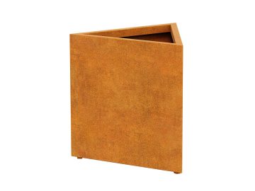 Triangle Metallique Pot De Fleurs Triango 1000x1000 Corten A - cortena.fr